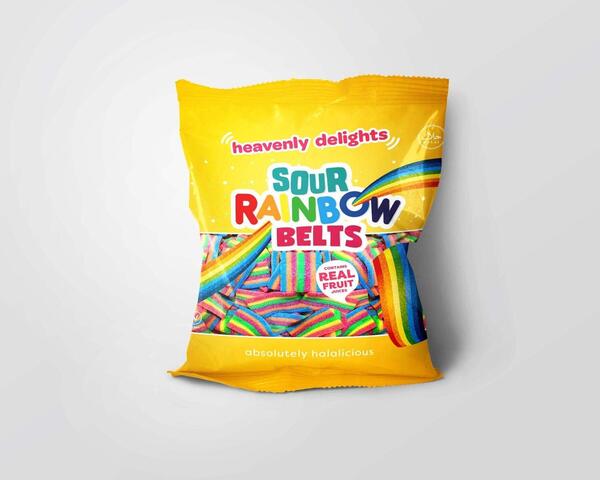 Sour Rainbow Belts 80g (Tutti Frutti)