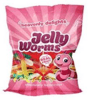 Jelly Worms 80g (Jordbær, Appelsin, Æbel, Citron)