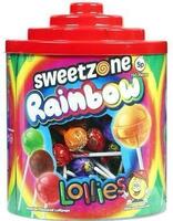 Rainbow Slikpinde Sweetzone 900g (150stk)